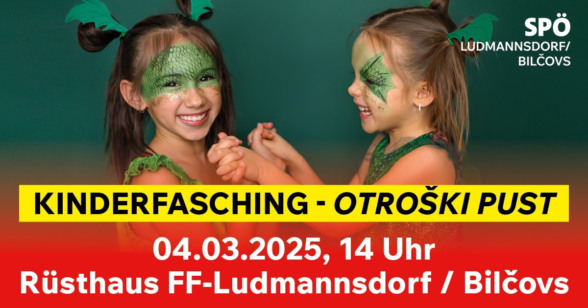 KINDERFASCHING &ndash; Otro&scaron;ki Pust in Ludmannsdorf / Bilčovs