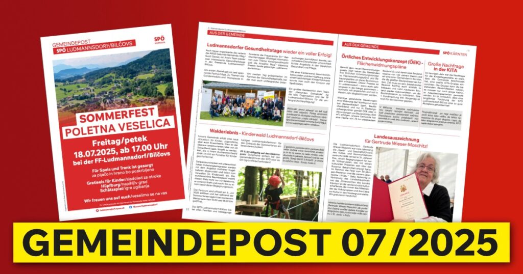 Gemeindepost Juli 2025 Ludmannsdorf