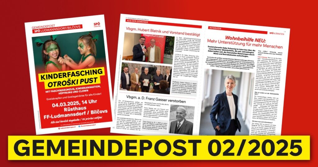 Gemeindepost Feber 2025 Ludmannsdorf