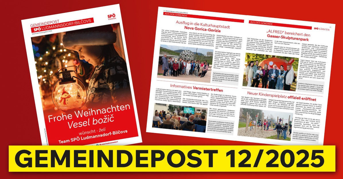 Gemeindepost Dezember 2025 Ludmannsdorf/Bilćovs